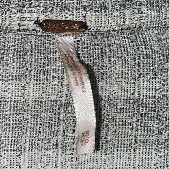 Free People Light Gray Button-Up Blouse - Picture 11 of 13